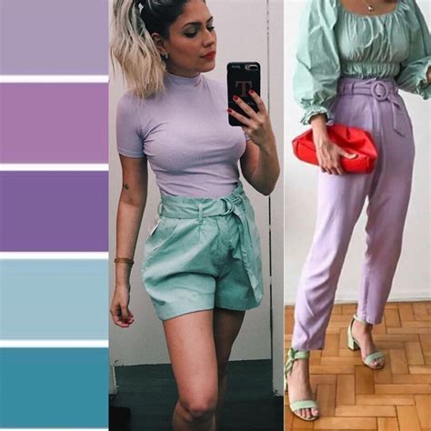 purple and blue combination outfit
